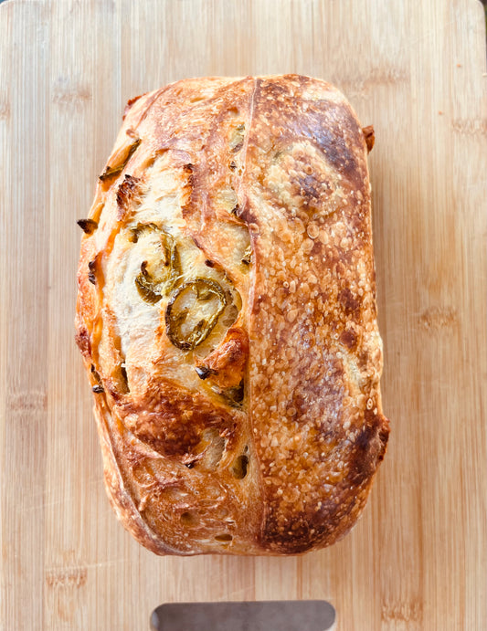 Sourdough Jalapeno Cheddar Loaf