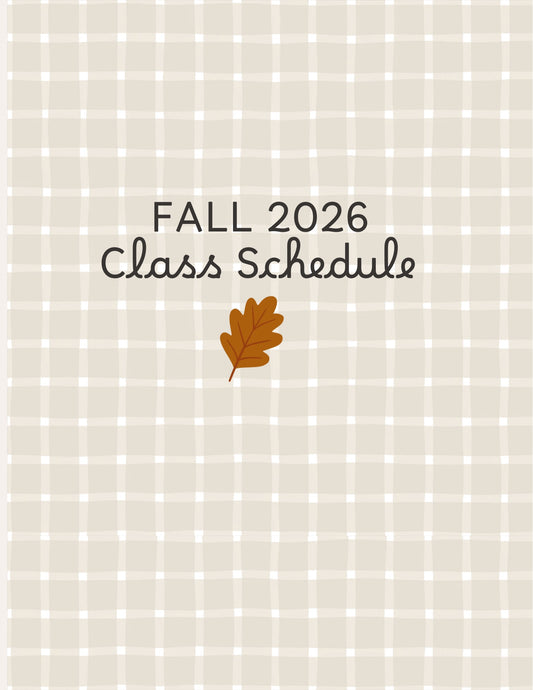 Fall 2026 Kids & Teens Classes
